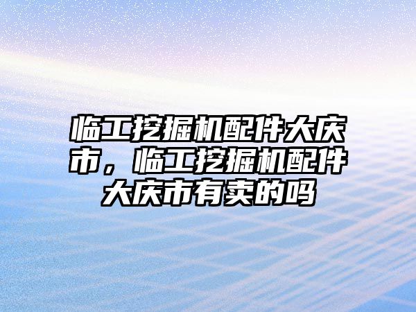 臨工挖掘機配件大慶市，臨工挖掘機配件大慶市有賣的嗎