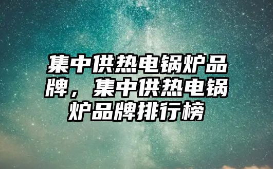 集中供熱電鍋爐品牌，集中供熱電鍋爐品牌排行榜