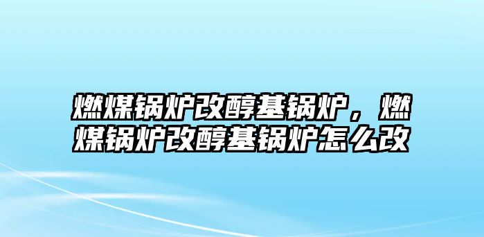 燃煤鍋爐改醇基鍋爐，燃煤鍋爐改醇基鍋爐怎么改