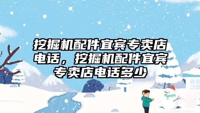 挖掘機(jī)配件宜賓專賣店電話，挖掘機(jī)配件宜賓專賣店電話多少