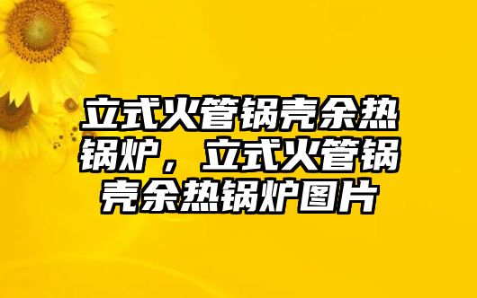 立式火管鍋殼余熱鍋爐，立式火管鍋殼余熱鍋爐圖片