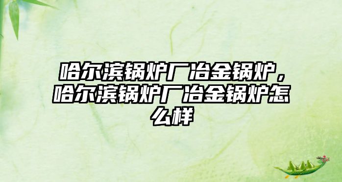 哈爾濱鍋爐廠冶金鍋爐，哈爾濱鍋爐廠冶金鍋爐怎么樣