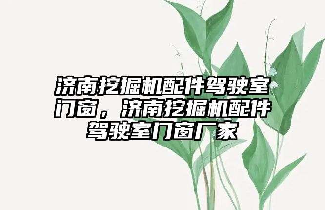 濟南挖掘機配件駕駛室門窗，濟南挖掘機配件駕駛室門窗廠家