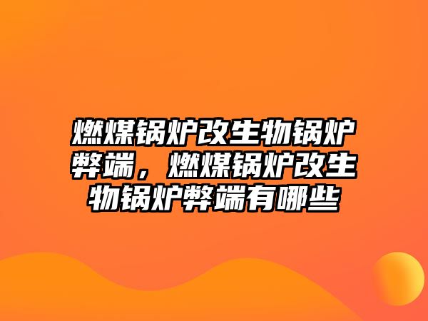 燃煤鍋爐改生物鍋爐弊端，燃煤鍋爐改生物鍋爐弊端有哪些