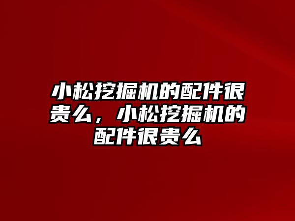 小松挖掘機(jī)的配件很貴么，小松挖掘機(jī)的配件很貴么