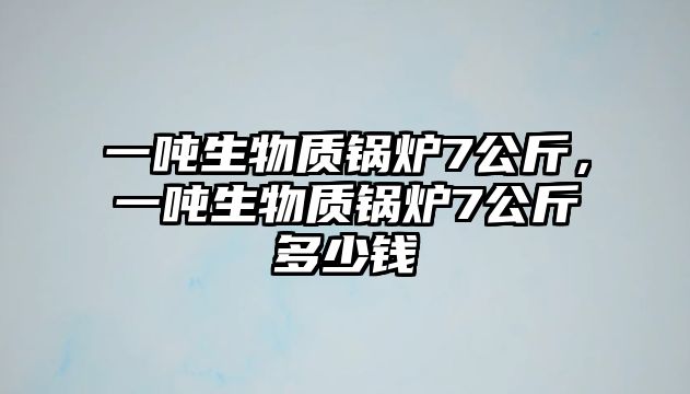 一噸生物質(zhì)鍋爐7公斤，一噸生物質(zhì)鍋爐7公斤多少錢