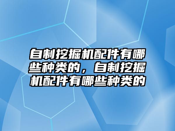 自制挖掘機(jī)配件有哪些種類(lèi)的，自制挖掘機(jī)配件有哪些種類(lèi)的