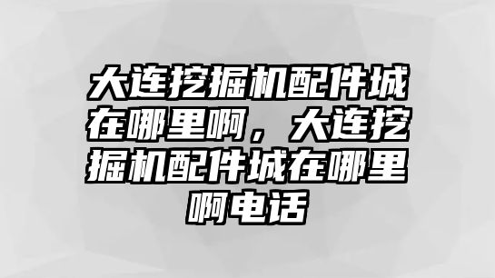 大連挖掘機配件城在哪里啊，大連挖掘機配件城在哪里啊電話