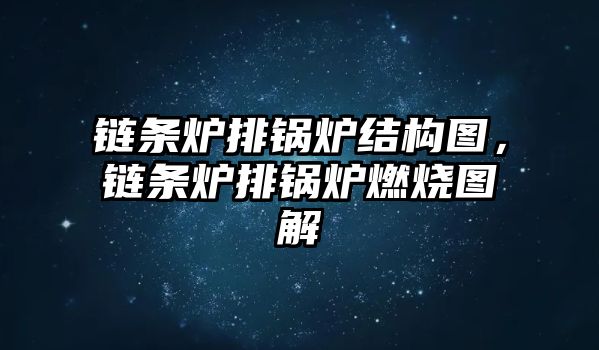 鏈條爐排鍋爐結(jié)構(gòu)圖，鏈條爐排鍋爐燃燒圖解