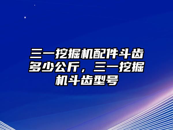 三一挖掘機(jī)配件斗齒多少公斤，三一挖掘機(jī)斗齒型號