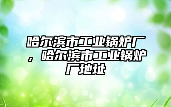 哈爾濱市工業(yè)鍋爐廠，哈爾濱市工業(yè)鍋爐廠地址