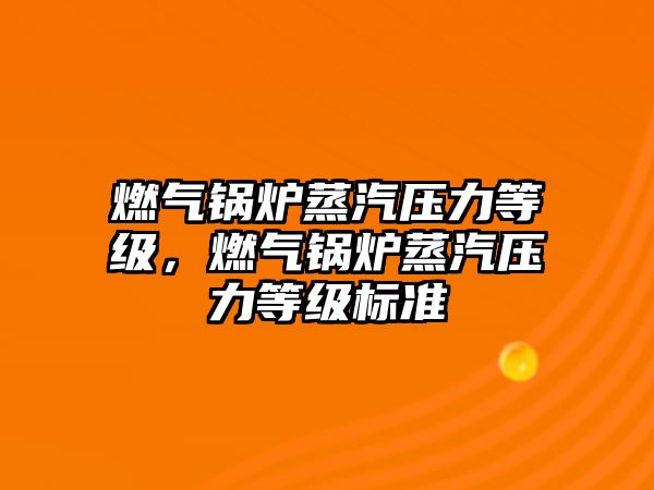 燃氣鍋爐蒸汽壓力等級，燃氣鍋爐蒸汽壓力等級標準