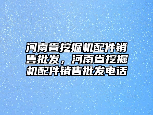 河南省挖掘機配件銷售批發(fā)，河南省挖掘機配件銷售批發(fā)電話