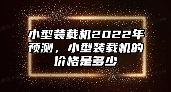 小型裝載機(jī)2022年預(yù)測(cè)，小型裝載機(jī)的價(jià)格是多少