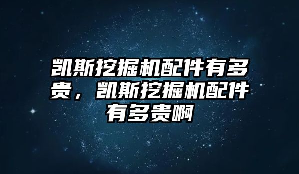 凱斯挖掘機(jī)配件有多貴，凱斯挖掘機(jī)配件有多貴啊