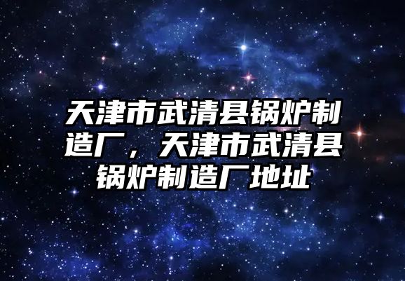 天津市武清縣鍋爐制造廠，天津市武清縣鍋爐制造廠地址