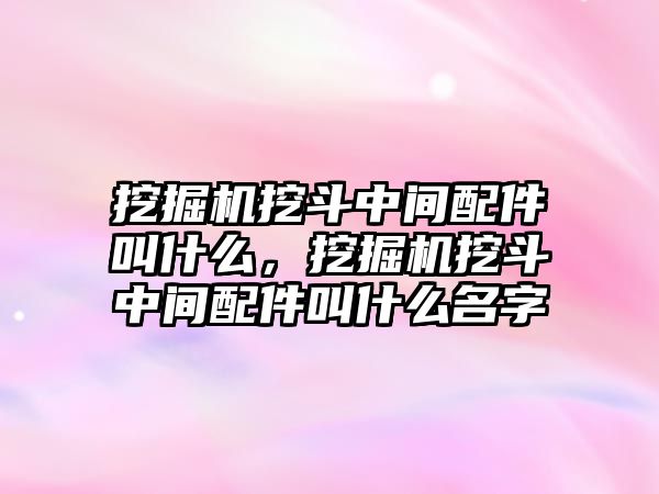 挖掘機挖斗中間配件叫什么，挖掘機挖斗中間配件叫什么名字