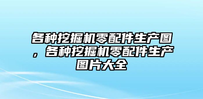 各種挖掘機零配件生產圖，各種挖掘機零配件生產圖片大全