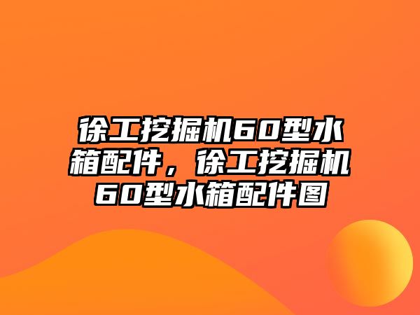 徐工挖掘機(jī)60型水箱配件，徐工挖掘機(jī)60型水箱配件圖