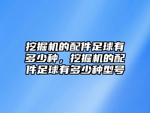 挖掘機(jī)的配件足球有多少種，挖掘機(jī)的配件足球有多少種型號(hào)