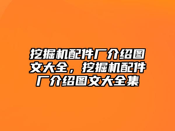 挖掘機配件廠介紹圖文大全，挖掘機配件廠介紹圖文大全集