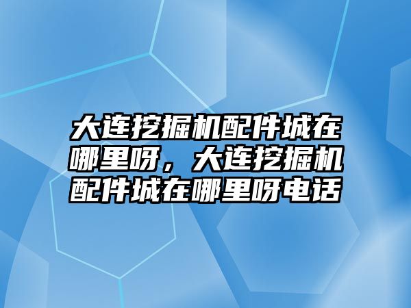 大連挖掘機配件城在哪里呀，大連挖掘機配件城在哪里呀電話