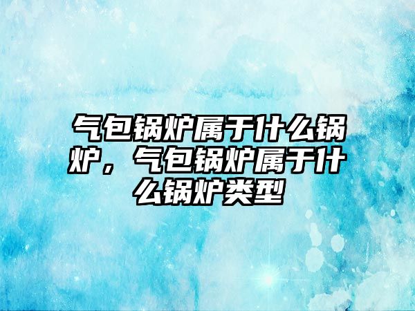 氣包鍋爐屬于什么鍋爐，氣包鍋爐屬于什么鍋爐類型