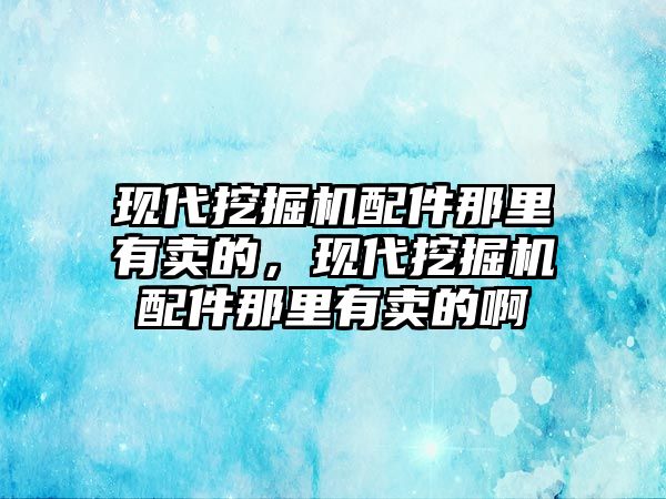 現(xiàn)代挖掘機配件那里有賣的，現(xiàn)代挖掘機配件那里有賣的啊