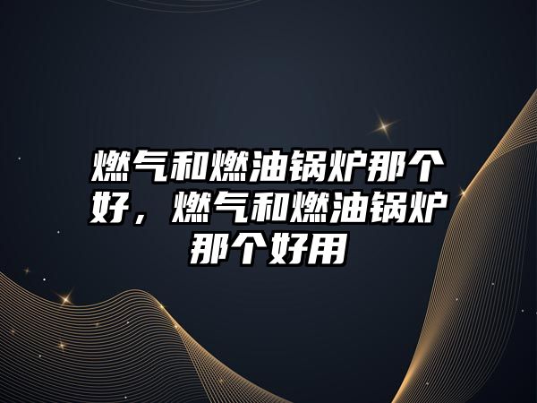 燃?xì)夂腿加湾仩t那個好，燃?xì)夂腿加湾仩t那個好用