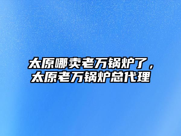 太原哪賣老萬鍋爐了，太原老萬鍋爐總代理