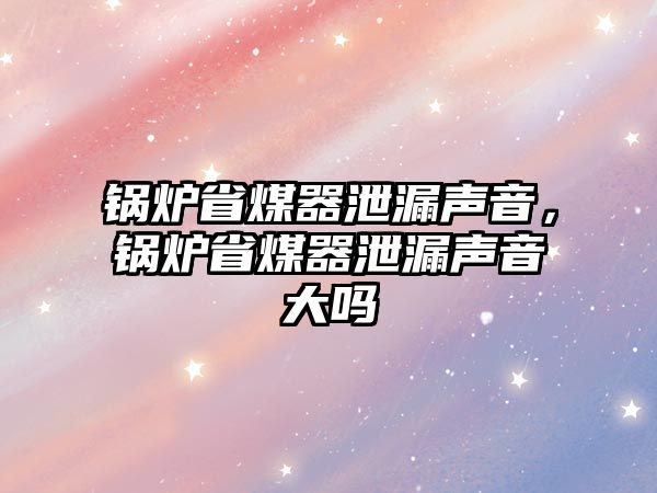 鍋爐省煤器泄漏聲音，鍋爐省煤器泄漏聲音大嗎