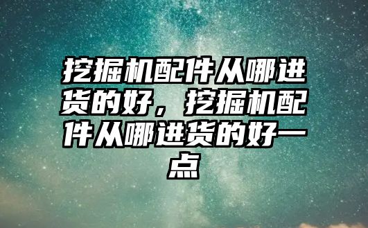 挖掘機配件從哪進貨的好，挖掘機配件從哪進貨的好一點