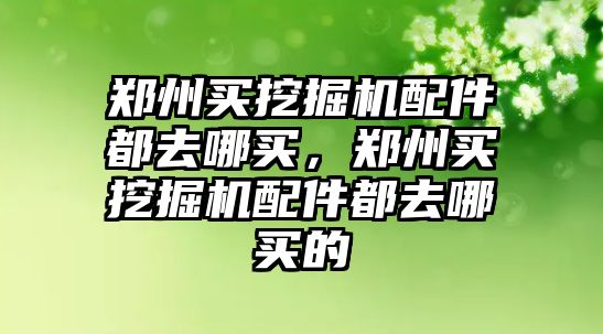 鄭州買挖掘機配件都去哪買，鄭州買挖掘機配件都去哪買的