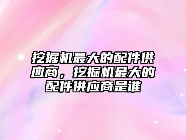 挖掘機最大的配件供應(yīng)商，挖掘機最大的配件供應(yīng)商是誰