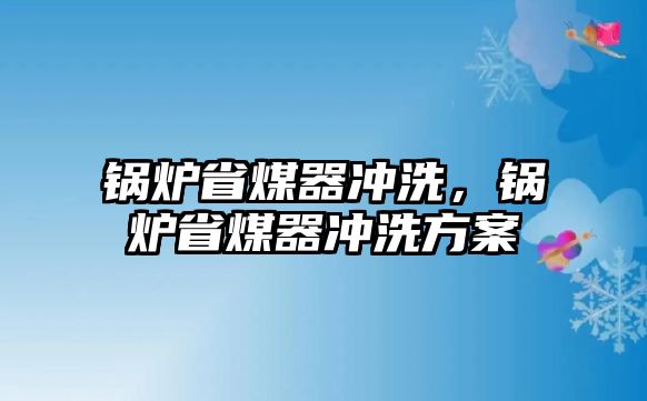 鍋爐省煤器沖洗，鍋爐省煤器沖洗方案