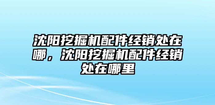 沈陽挖掘機配件經(jīng)銷處在哪，沈陽挖掘機配件經(jīng)銷處在哪里