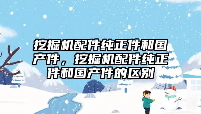 挖掘機(jī)配件純正件和國(guó)產(chǎn)件，挖掘機(jī)配件純正件和國(guó)產(chǎn)件的區(qū)別