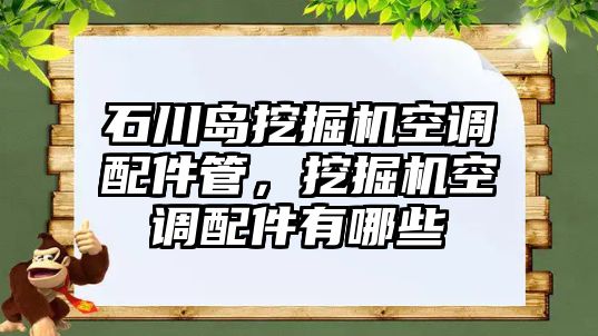 石川島挖掘機空調(diào)配件管，挖掘機空調(diào)配件有哪些