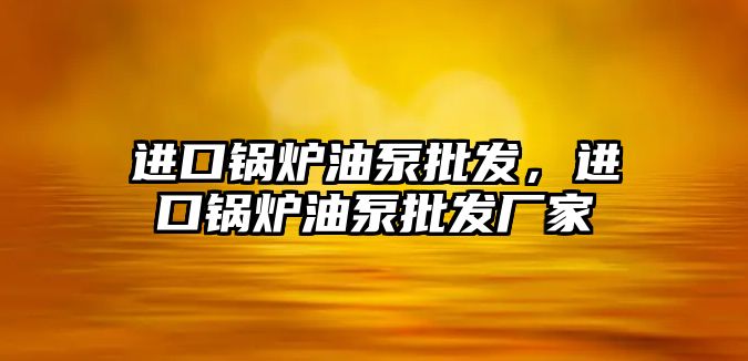 進口鍋爐油泵批發(fā)，進口鍋爐油泵批發(fā)廠家