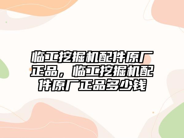 臨工挖掘機配件原廠正品，臨工挖掘機配件原廠正品多少錢