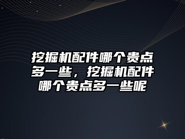 挖掘機配件哪個貴點多一些，挖掘機配件哪個貴點多一些呢