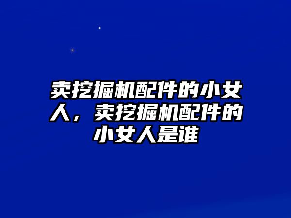 賣挖掘機(jī)配件的小女人，賣挖掘機(jī)配件的小女人是誰