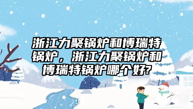 浙江力聚鍋爐和博瑞特鍋爐，浙江力聚鍋爐和博瑞特鍋爐哪個好?