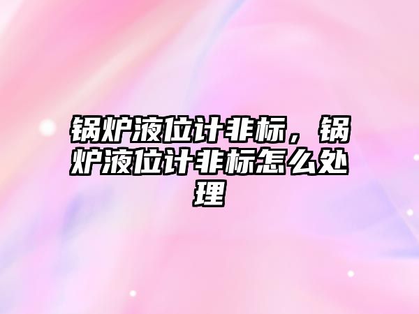 鍋爐液位計非標(biāo)，鍋爐液位計非標(biāo)怎么處理