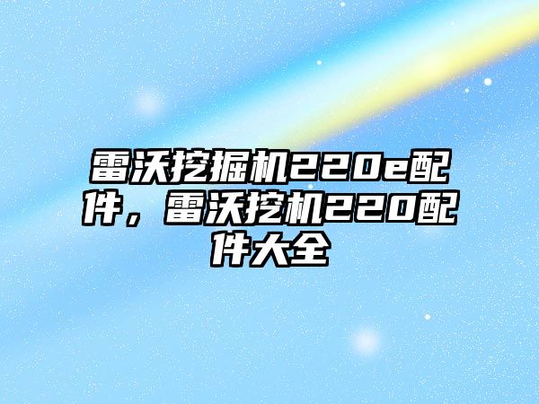 雷沃挖掘機(jī)220e配件，雷沃挖機(jī)220配件大全