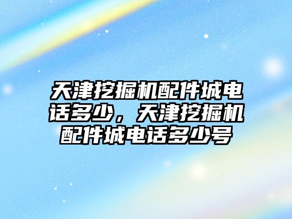 天津挖掘機配件城電話多少，天津挖掘機配件城電話多少號