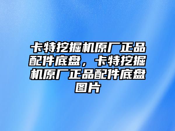 卡特挖掘機(jī)原廠正品配件底盤，卡特挖掘機(jī)原廠正品配件底盤圖片