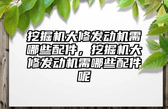 挖掘機大修發(fā)動機需哪些配件，挖掘機大修發(fā)動機需哪些配件呢