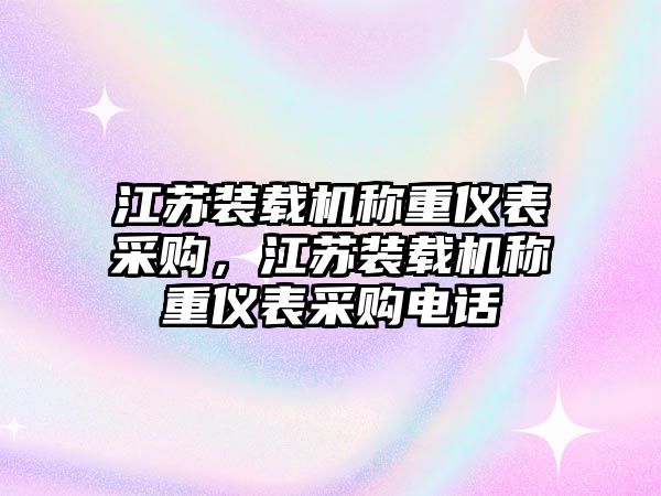 江蘇裝載機稱重儀表采購，江蘇裝載機稱重儀表采購電話