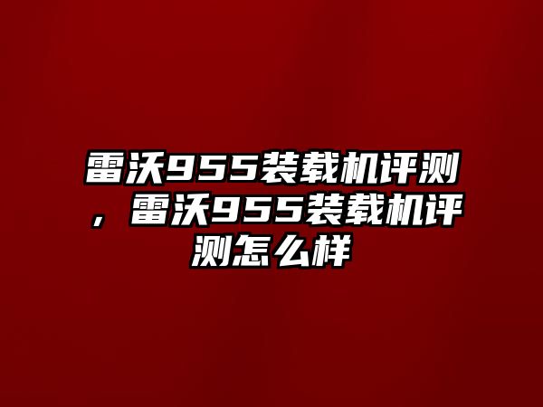 雷沃955裝載機(jī)評測，雷沃955裝載機(jī)評測怎么樣